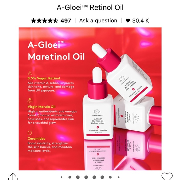 Drunk Elephant A-Gloei Maretinol oil - Picture 7 of 9